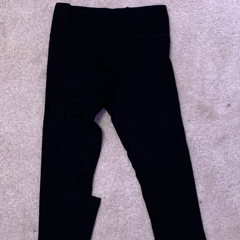 Large plain black pants